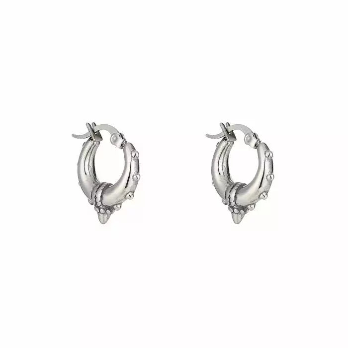 Bali Statement Mini Earrings - Silver - Sieradenbycelin Sieradenbycelin Sieradenbycelin