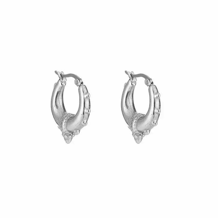 Bali Statement Earrings - Silver - Sieradenbycelin Sieradenbycelin Sieradenbycelin